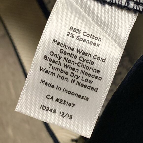 Womens Talbots Chelsea Straight Leg Navy Blue Crop Casual Work Pants - Picture 5 of 7